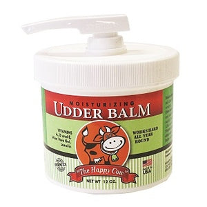 Happy Cow Moisturizing Udder Balm 12-oz Pump Lid Jar