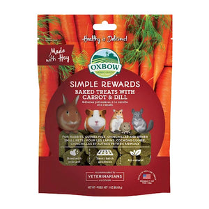 Oxbow Simple Rewards Oven Baked with Carrot & Dill Small Animal Treats 2-oz