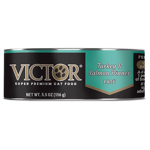 Victor Turkey & Salmon Dinner Canned Cat Food, 5.5-oz