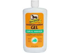 Absorbine Veterinary Sore Muscle & Joint Pain Relief Horse Liniment Gel 12oz