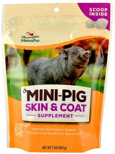Manna Pro Mini Pig Skin & Coat Supplement, 1 lb