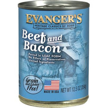 Evanger's Classic Grain & Gluten Free Beef & Bacon Canned Dog Food