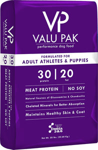 VALU-PAK 30/20 Dog Food Purple Bag All Life Stages